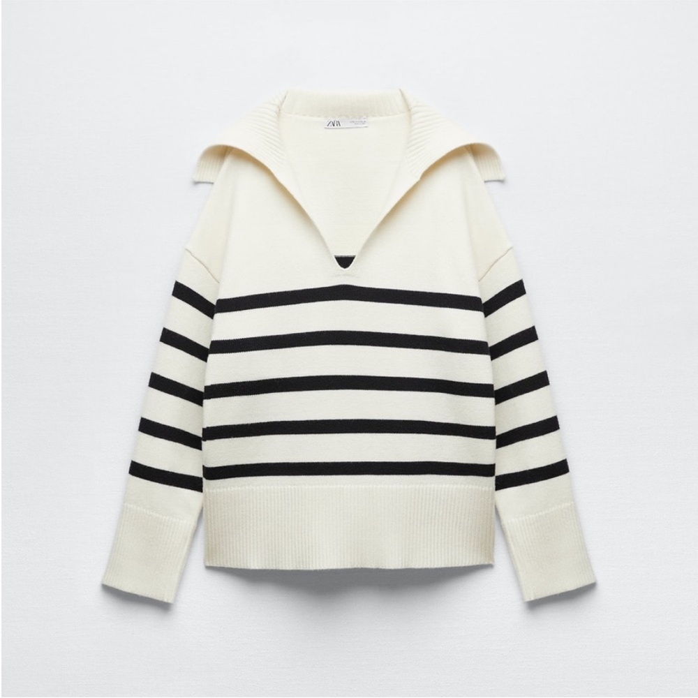 NWT Zara Stripe Sweater - Picture 4 of 5